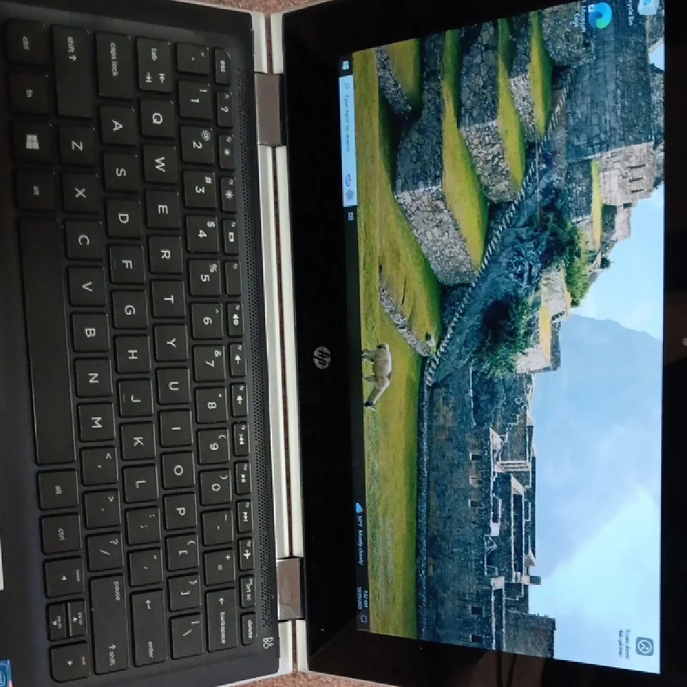HP Sleek Silver Laptop
